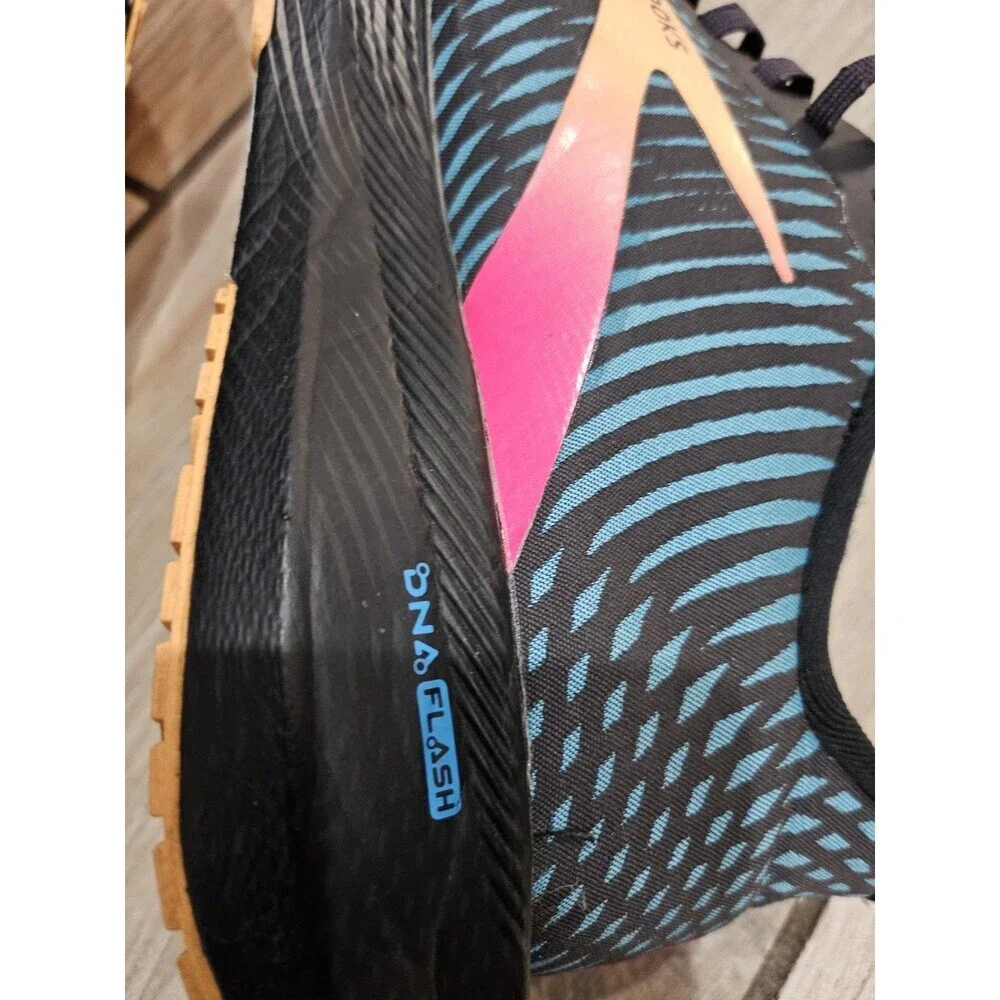 Brooks Women's Hypertension Temp Black and Teal Running Shoes 10.5 - Picture 12 of 16